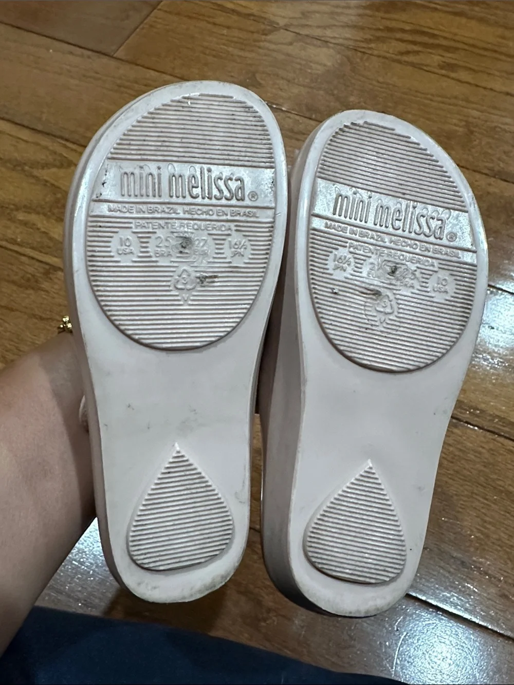 MINI MELISSA Ultragirl Classy Girls' Pink Bow Mary Jane Shoes